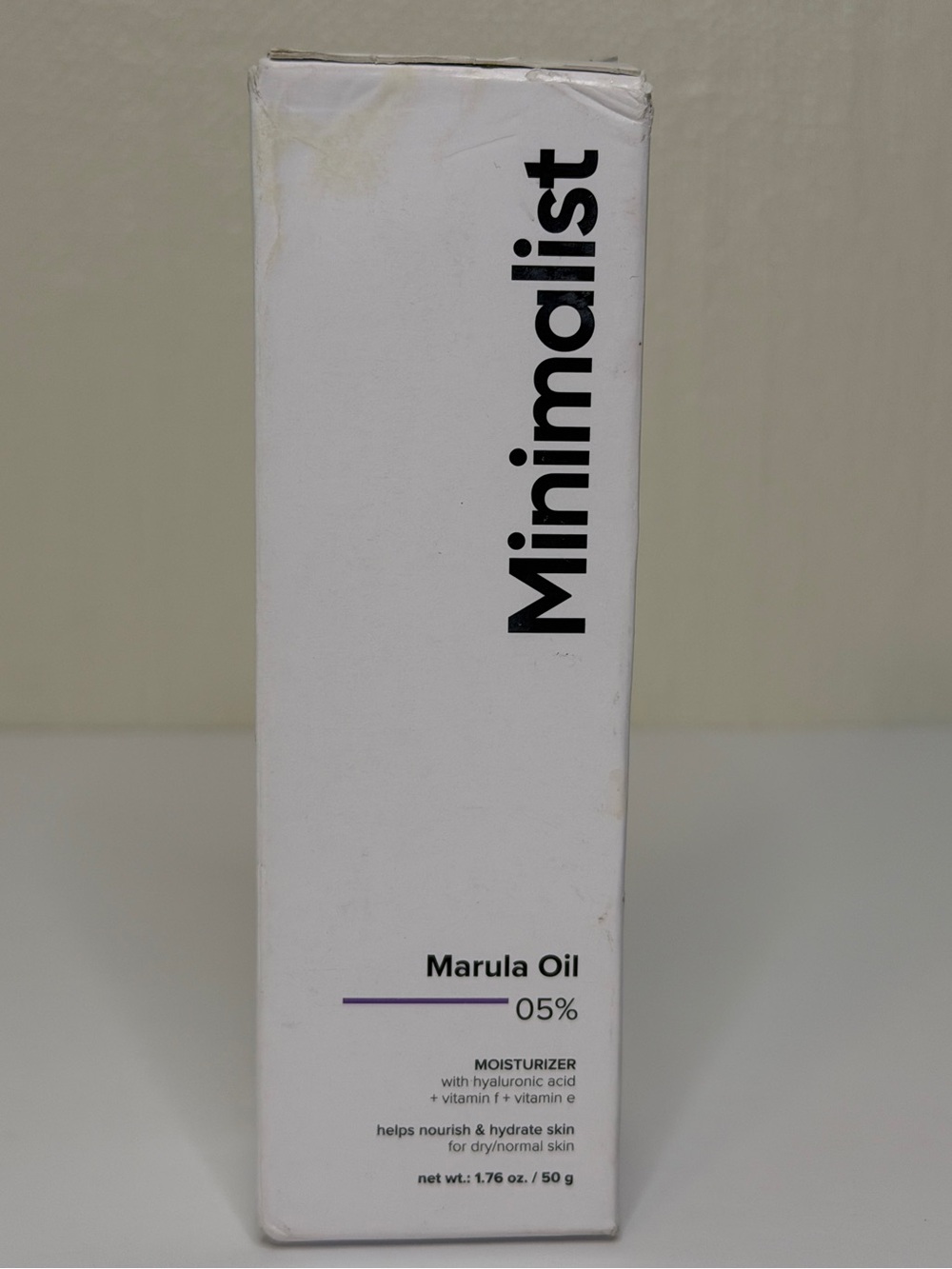 Minimalist Marula Oil 5% Face Moisturizer 1.76 oz Hydrating Cream